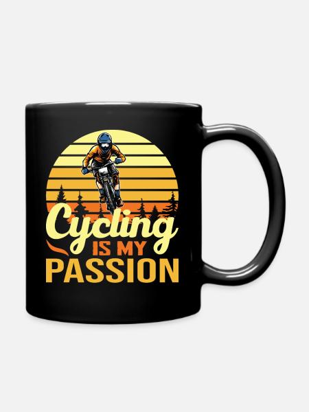 Le vélo est ma passion rétro - Mug uni - noir
