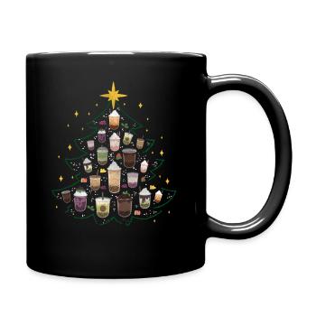 Boba Tea Bubble Tea Christmas Tree - Mug uni - noir - Droite