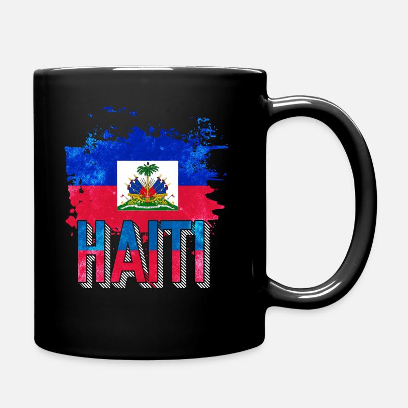 Haïti vacances drapeau Haïti - Mug uni - noir