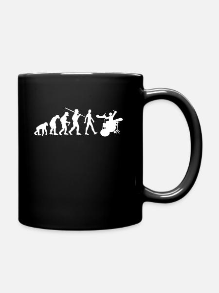 Schlagzeug Evolution Schlagzeuger - Tasse einfarbig - Schwarz