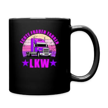 Femmes Camionneur Femmes Vraies Femmes conduisent camion - Mug uni - noir - Droite
