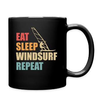 Windsurfers Windsurfing Cool Fun Funny Gift Idea - Full Colour Mug - black - Right