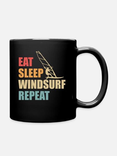 Windsurfer Windsurfer Cool Fun Drôle Idée de cadeau - Mug uni - noir