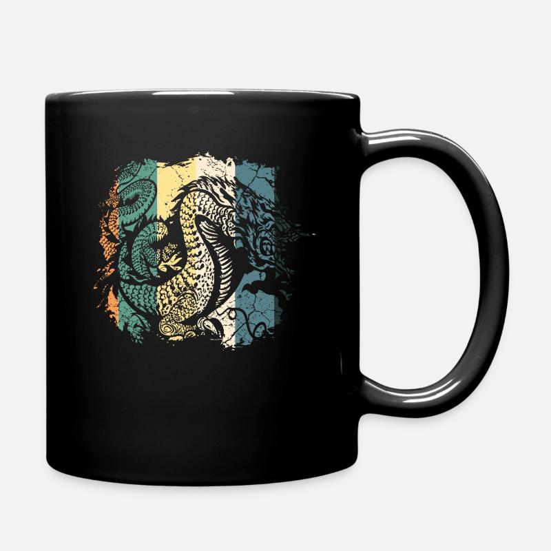 Drache - Tasse einfarbig - Schwarz