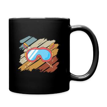 To ski - Full Colour Mug - black - Right