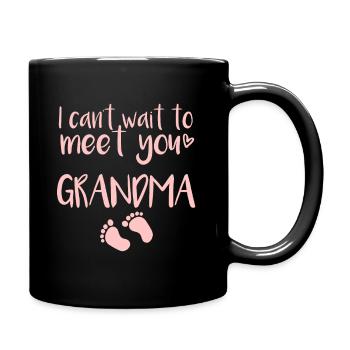 Grandma Baby - Tasse einfarbig - Schwarz - Rechts