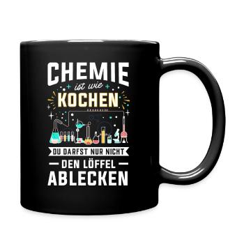 Chemie - Tasse einfarbig - Schwarz - Rechts