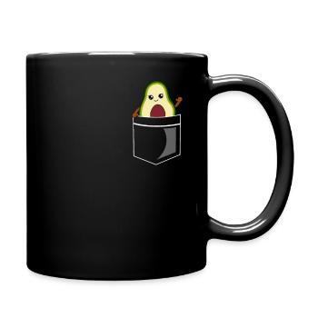 Cadeau drôle d'avocat dans la poche de poitrine - Mug uni - noir - Droite