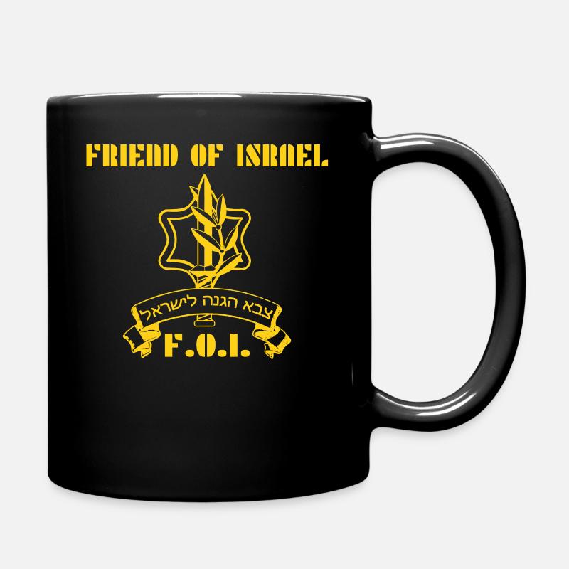 I Stand With Israel Support | Ami Israel - Mug uni - noir