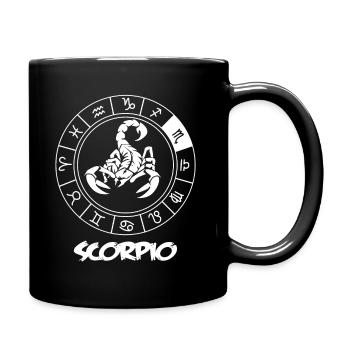 Skorpion Sternzeichen - Tasse einfarbig - Schwarz - Rechts