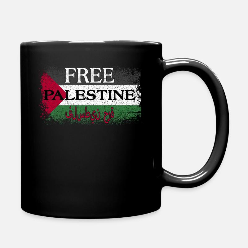 Free Palestine Support Palestine Libre drapeau - Mug uni - noir