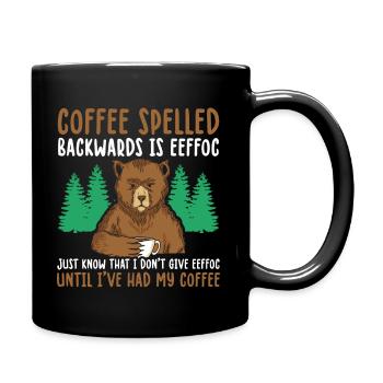 Funny Coffee Spelled Backwards Is Eeffoc - Full Colour Mug - black - Right