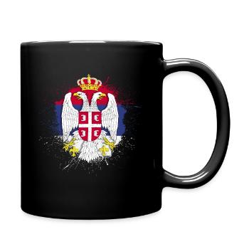 Serbien Tshirt Geschenk Jugoslawien Zagreb Tito - Tasse einfarbig - Schwarz - Rechts