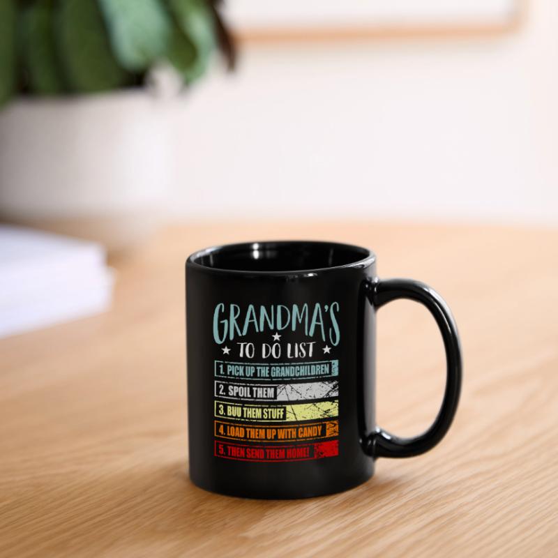 Oma Omi Geschenk Großmutter Geschenkidee Tasse einfarbig