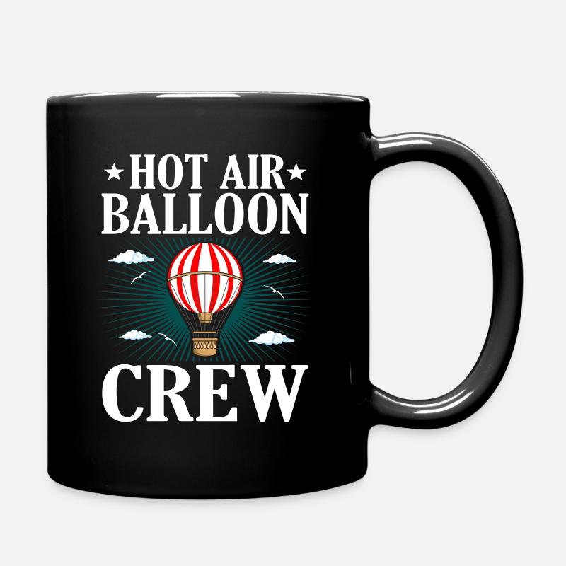 Ballon à air chaud Avion Aventure Cadeau - Mug uni - noir