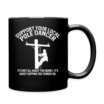 Danseurs de pôles locaux - Mug uni - noir - Droite