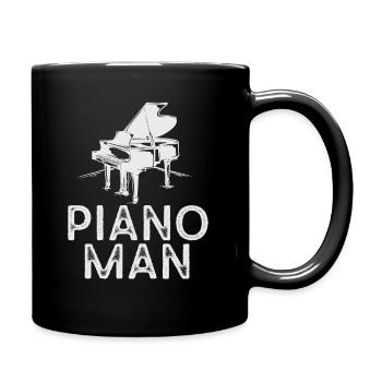Klavierlehrer Musikalisch Instrument Komponist - Tasse einfarbig - Schwarz - Rechts
