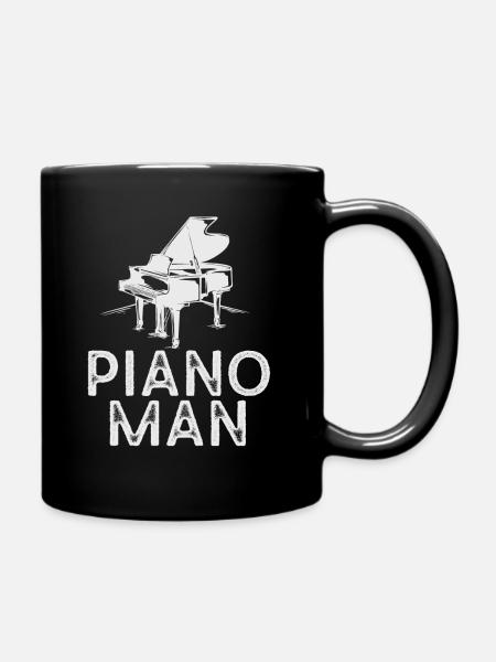 Klavierlehrer Musikalisch Instrument Komponist - Tasse einfarbig - Schwarz