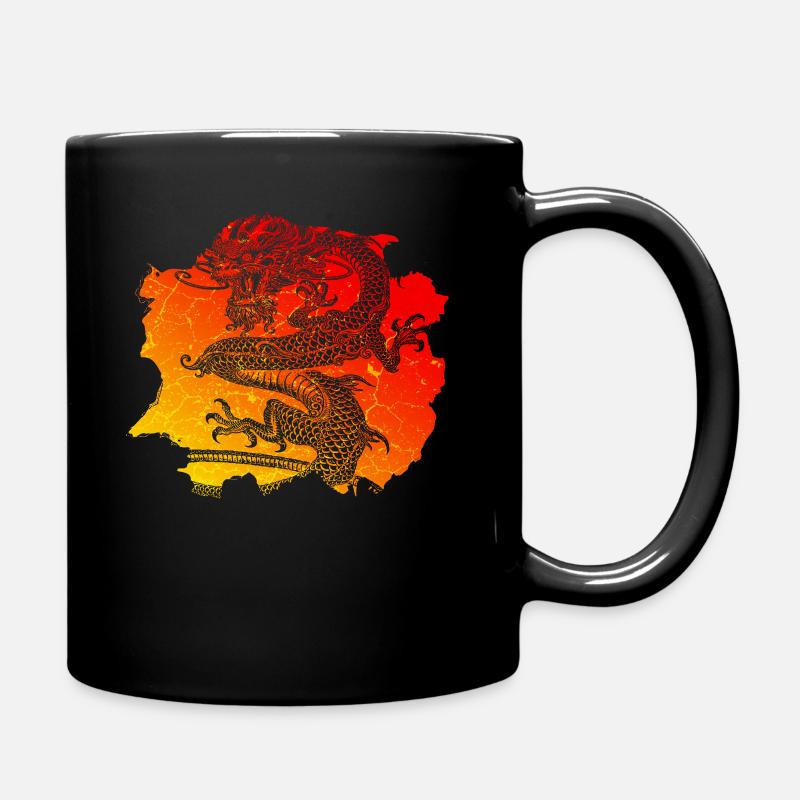 Chinese Dragon - Full Colour Mug - black