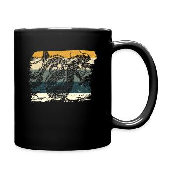Dragon chinois - Mug uni - noir - Droite