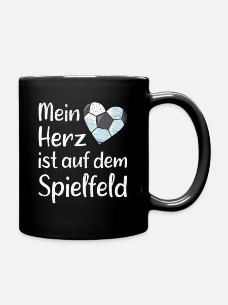 Fußball Mama Fußballspieler Geschenkidee Fusball - Tasse einfarbig - Schwarz