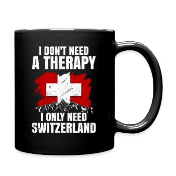 Suisse - Mug uni - noir - Droite