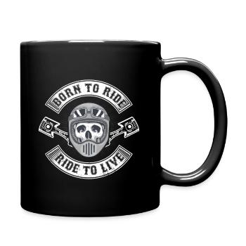 Moto - Mug uni - noir - Droite