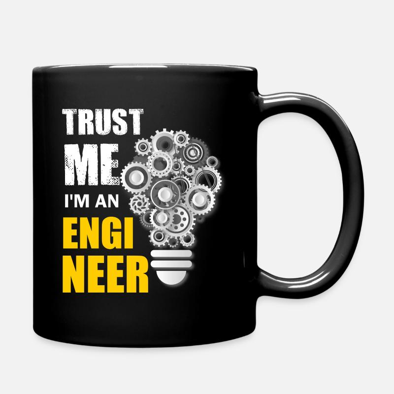 Trust me an engineer, ingénieur et mécanicien - Mug uni - noir