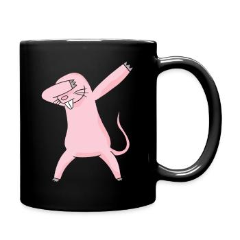 Dabbing Naked Mole Rat Naked Mole Gift - Full Colour Mug - black - Right
