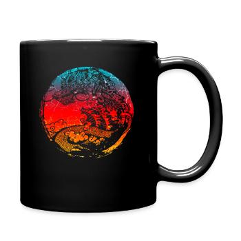 Dragon chinois - Mug uni - noir - Droite
