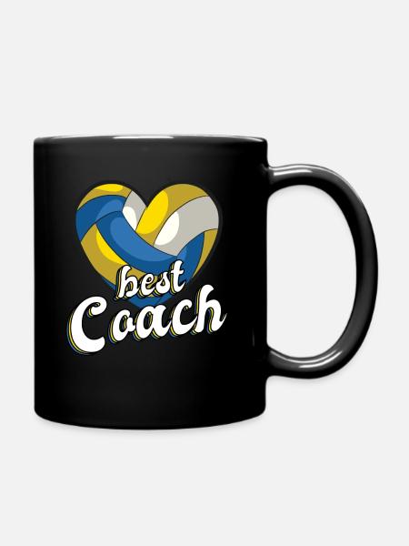 Beach volley de beach volley coach coach de volley-ball - Mug uni - noir
