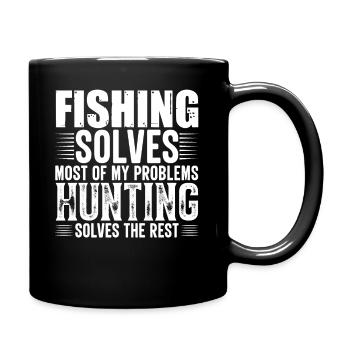 Pêche Chasse - Mug uni - noir - Droite