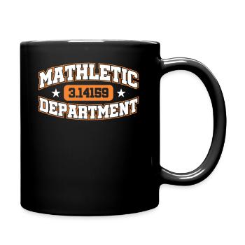 Mathlete Mathletic Department Mathletics Nerd Geek - Full Colour Mug - black - Right