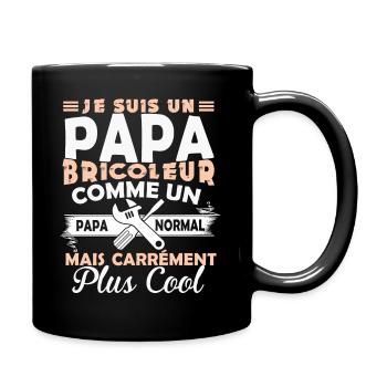 Papa bricoleur - Mug uni - noir - Droite