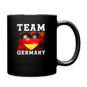 Team Germany Allemagne Football Cadeau allemand - Mug uni - noir - Droite