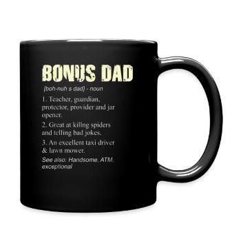 Step Dad Bonus Dad Definition Gift for Stepdad - Tasse einfarbig - Schwarz - Rechts