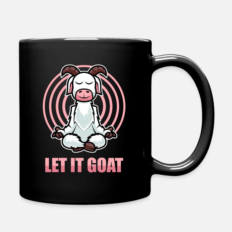 Chèvre pour un amateur de yoga - Mug uni - noir