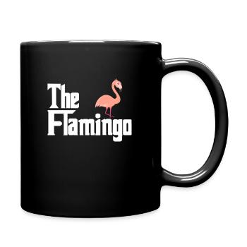Flamingo Pink Bird Pink Gift Flamenco Party - Full Colour Mug - black - Right
