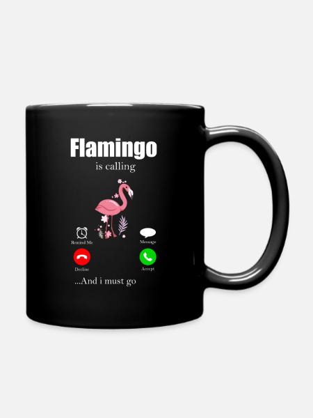 Flamingo - Tasse einfarbig - Schwarz