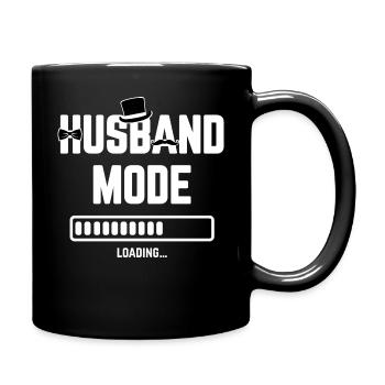 Husband Loading Hochzeit Verlobung Zukünftiger Ehe - Tasse einfarbig - Schwarz - Rechts