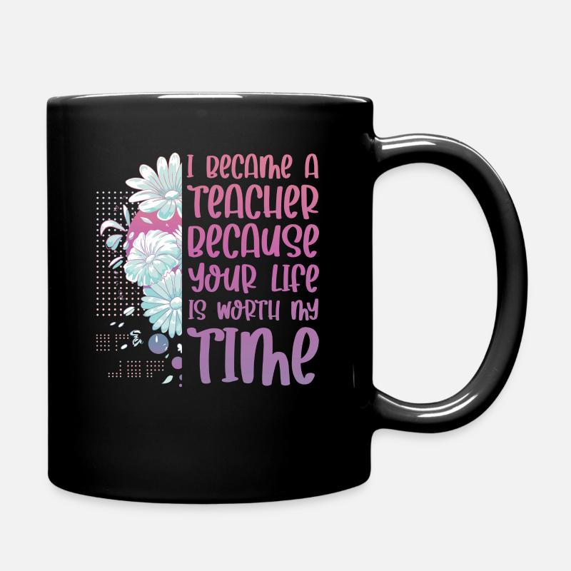 Lehrerin - Tasse einfarbig - Schwarz