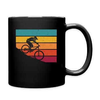 VTT VTT Downhill Retro Amateurs de vélo - Mug uni - noir - Droite