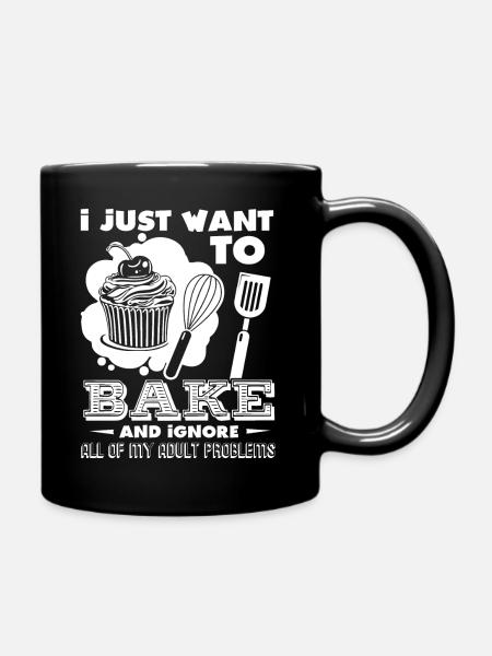 Boulanger je veux juste cuire - Mug uni - noir