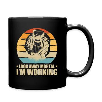 Souder plus - Mug uni - noir - Droite