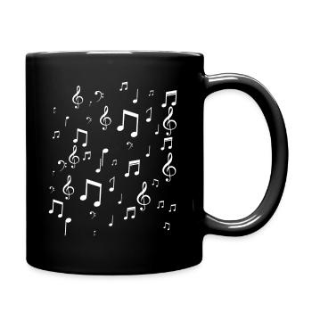 Musique Notes musicales - Mug uni - noir - Droite
