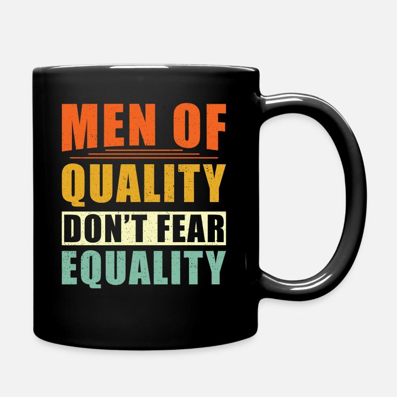 Equal rights Woman Man - Full Colour Mug - black
