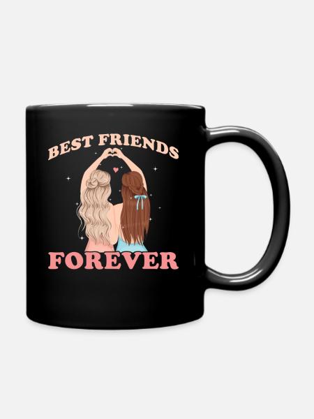 Best Friends forever - Full Colour Mug - black