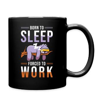 Paresseux drôle - Mug uni - noir - Droite