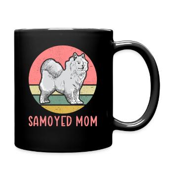 Cadeau de chien Samoyède propriétaire de chien maman Samoyède - Mug uni - noir - Droite