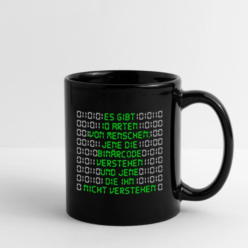 Informatikerer Programmierer Binärcode Nerd Tasse einfarbig